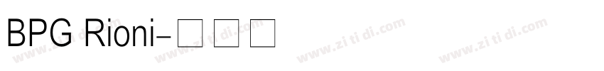 BPG Rioni字体转换